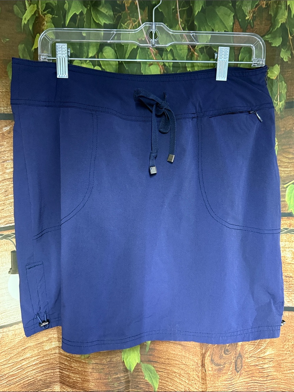 EUC Green Tea Navy  Athletic Drawstring Skort